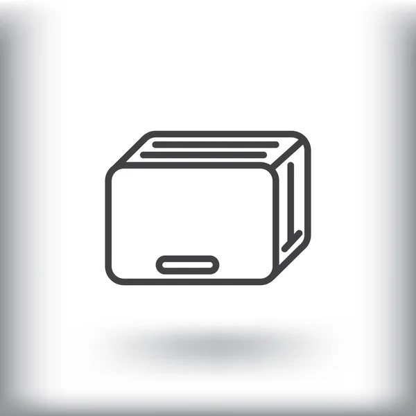 Umrissenes Toaster-Symbol — Stockvektor