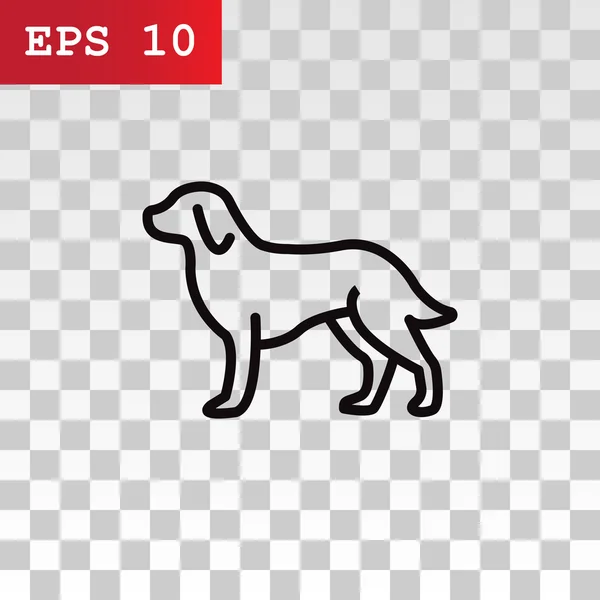 Icono de perro de dibujos animados — Vector de stock