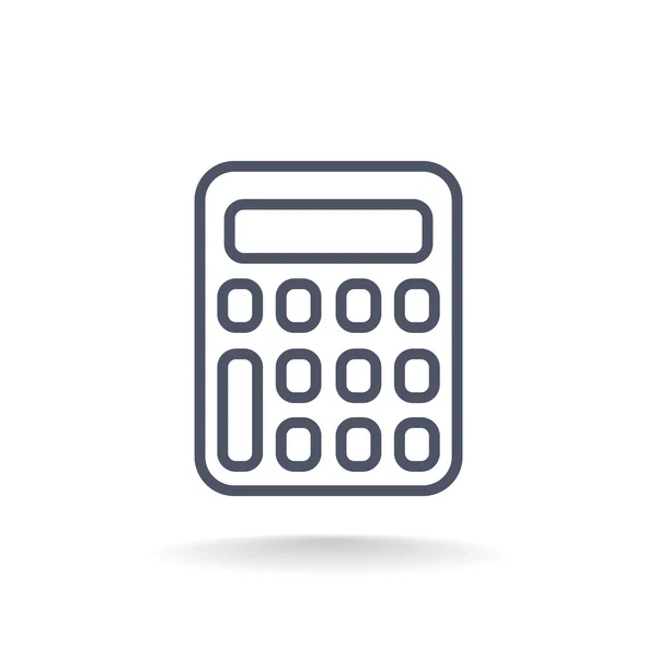 Icono de la calculadora financiera — Vector de stock