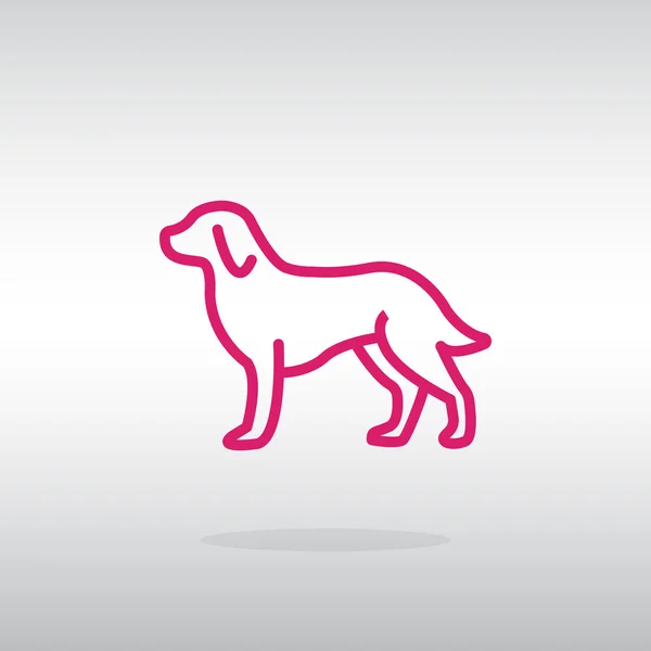 Ícone do cão dos desenhos animados — Vetor de Stock