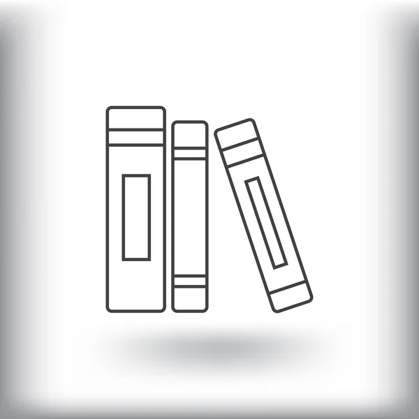 Книги Flat Icon — стоковый вектор