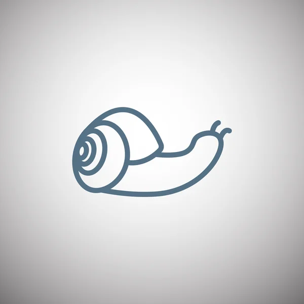 Icône de l'escargot dessin animé — Image vectorielle