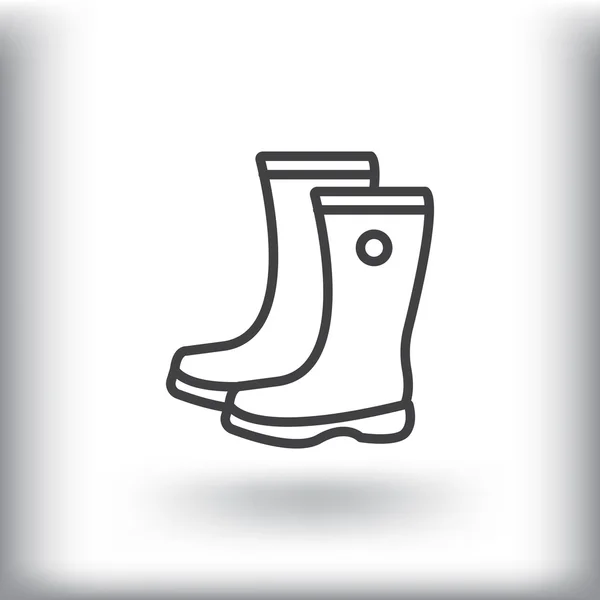 Два чоботи значок — стоковий вектор