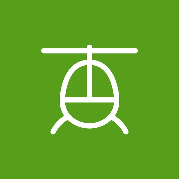 Icono de helicóptero avión — Vector de stock