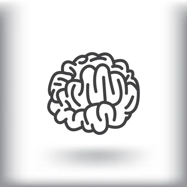 Icono de cerebro de medicina — Vector de stock