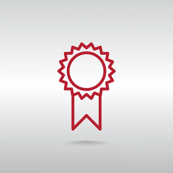 Award medaille pictogram — Stockvector