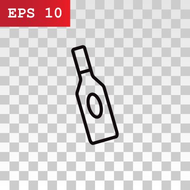 sıvı simge için cam şişe