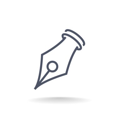 mürekkep kalem ucu simgesi