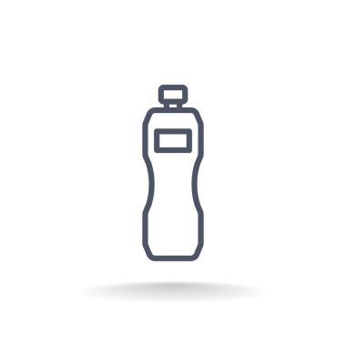 Plastik şişe simgesi, plastik şişe simgesini eps 10, plastik şişe 