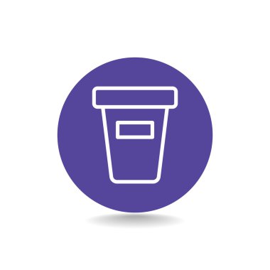 Yukarı take-out içki simgesi kapatın