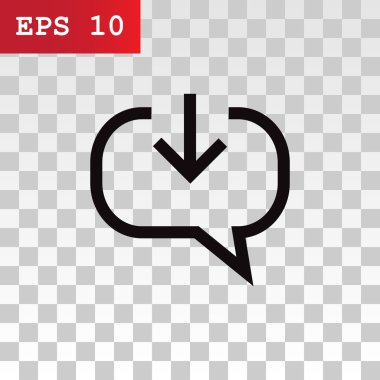 yorum aldı, sohbet simgesi