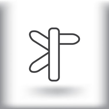 yön işareti simgesi