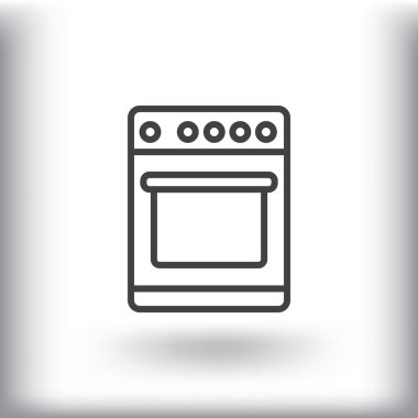 Mutfak sobası simgesi