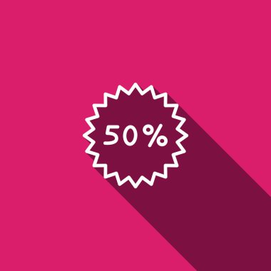 yüzde 50 indirim simgesi