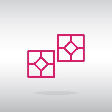 Yapı malzemeleri - fayans simgesi