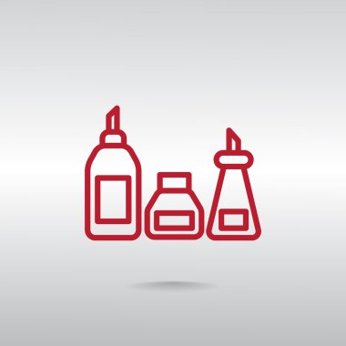 mutfak şişe set simgesi  