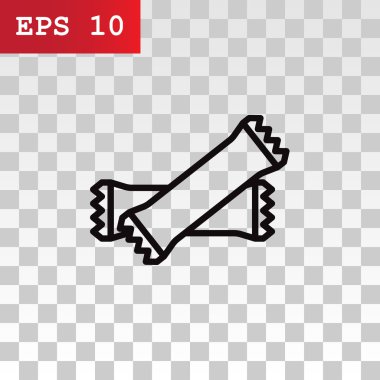 Polietilen mühürlü kapalı torbalar simgesi