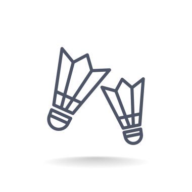 Badminton shuttlecocks simgesi.  