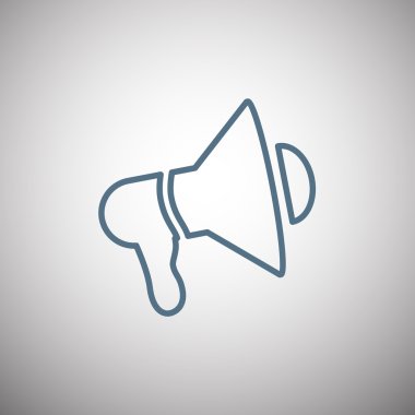 Grafik megafon simgesi