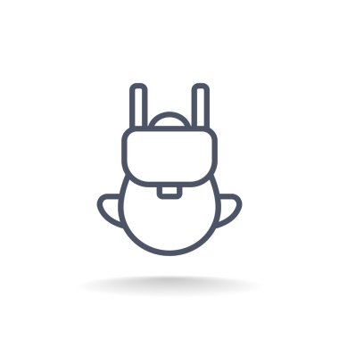 turist sırt çantası simgesini