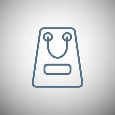 kağıt ambalaj ya da çanta simgesi