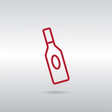 sıvı simge için cam şişe