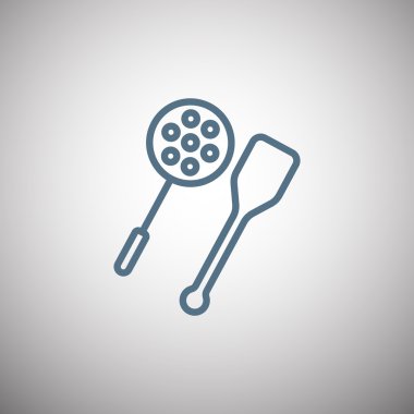  kaşık ve spatula simgesi