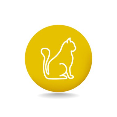 kedi evde beslenen hayvan simgesi