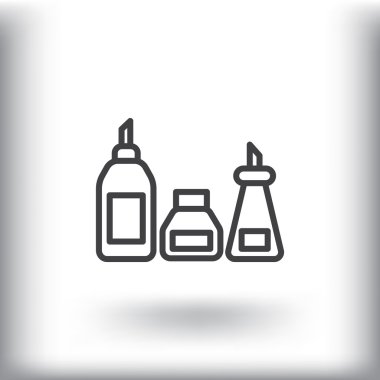 mutfak şişe set simgesi  