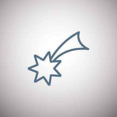 Noel yıldızı simge. 