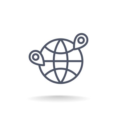 konumu gps pimleri simgesi