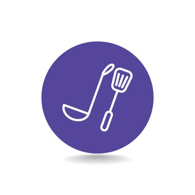 Kepçe ve spatula simgesi