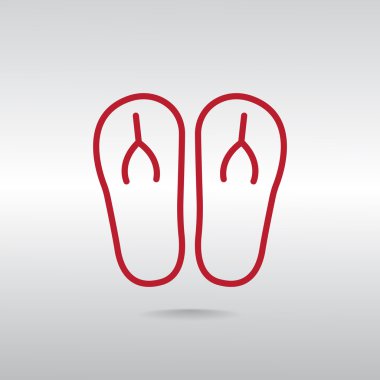 plaj terlikleri simgesi 