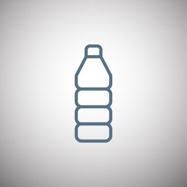 Plastik şişe simgesi, plastik şişe simgesini eps 10, plastik şişe 