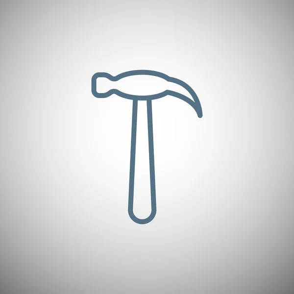 Icône outil marteau — Image vectorielle