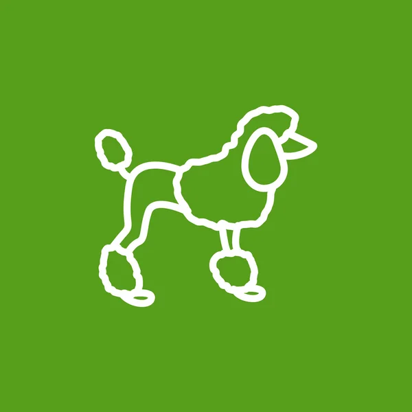 Γαλλική poodle εικονίδιο — Διανυσματικό Αρχείο