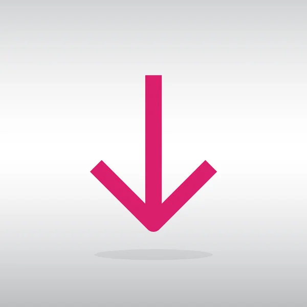 Icono flecha hacia abajo — Vector de stock