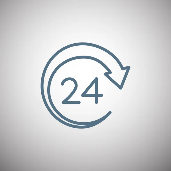 24 시간 화살표 아이콘 — 스톡 벡터
