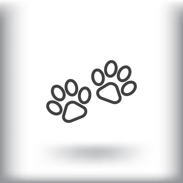 Animal paws web icon — Stock Vector