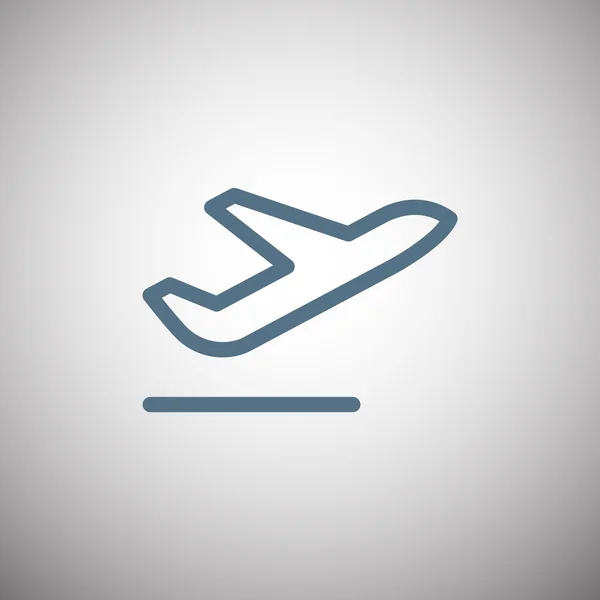 Icona linea aereo — Vettoriale Stock
