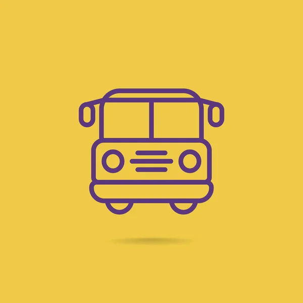 Icono del autobús escolar — Archivo Imágenes Vectoriales