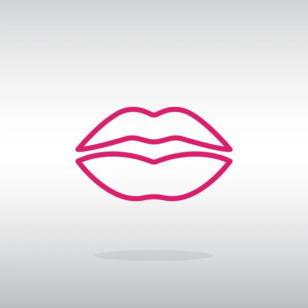 Human lips icon — Stock Vector