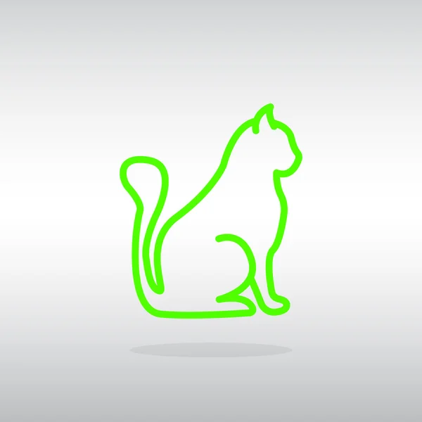 Katzen-Haustier-Symbol — Stockvektor