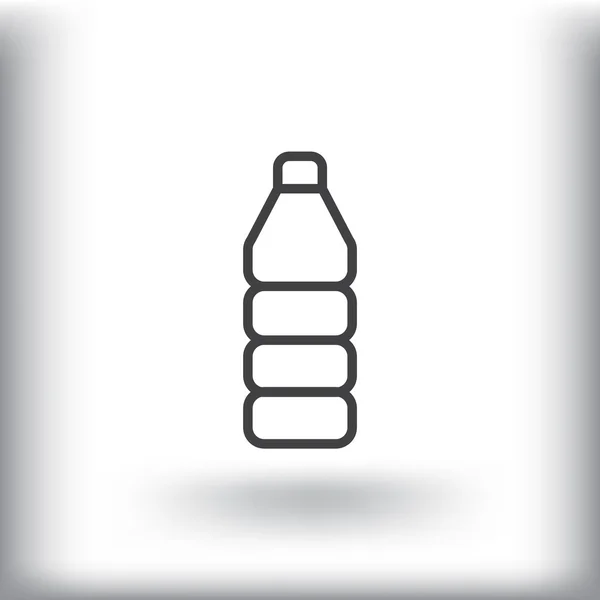 Ícone garrafa de plástico —  Vetores de Stock