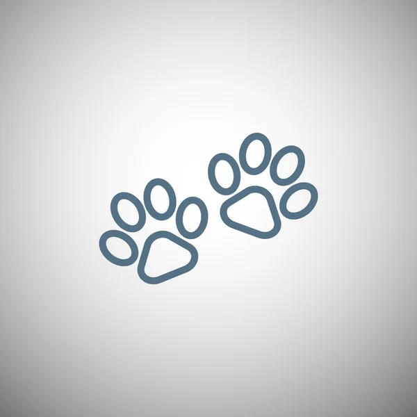 Animal paws web icon — Stock Vector