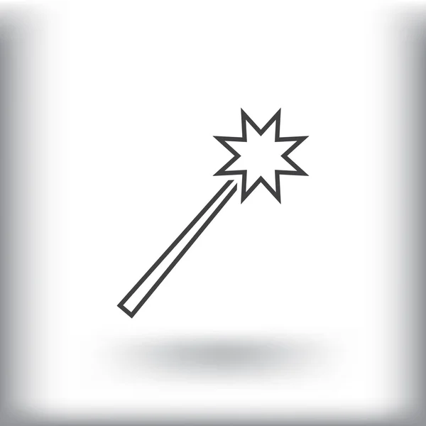 Zauberstab-Symbol — Stockvektor