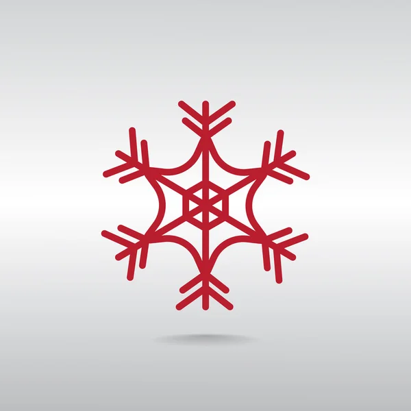 Forma de copo de nieve icono — Archivo Imágenes Vectoriales