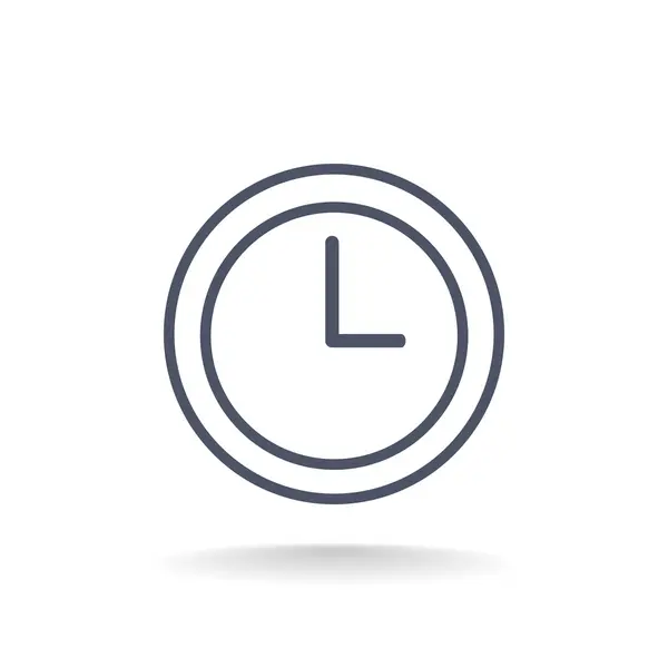 Ícone do relógio de tempo — Vetor de Stock