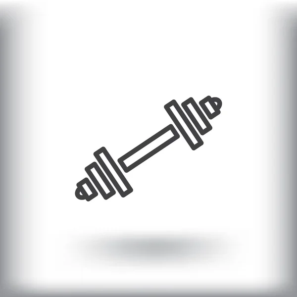 Fitness halter pictogram — Stockvector