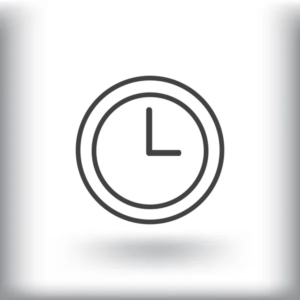 Tijd klok pictogram — Stockvector